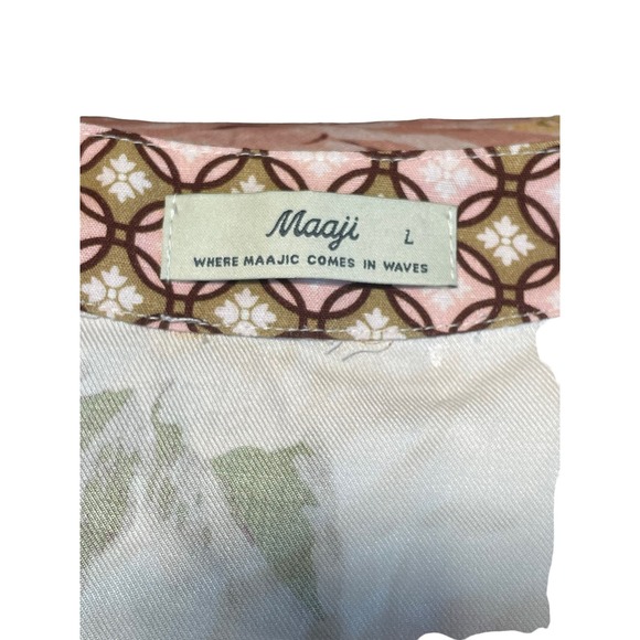 Maaji Afrodita Macy Tunic Cover Dress Women's Sz Large Beach Swim Coverup Flowy - Picture 10 of 13